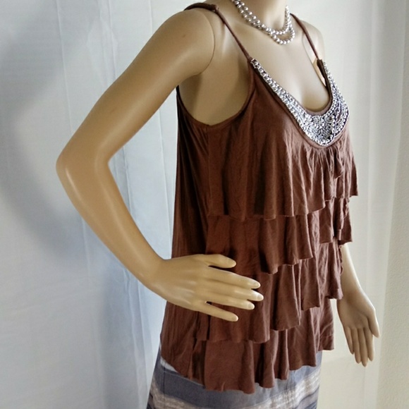 Vanity Brown Top Size Large - Picture 3 of 8